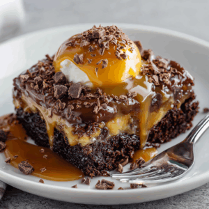 Read more about the article The Ultimate Chocolate Caramel Dump Cake Recipe: Effortless Elegance in Every Bite