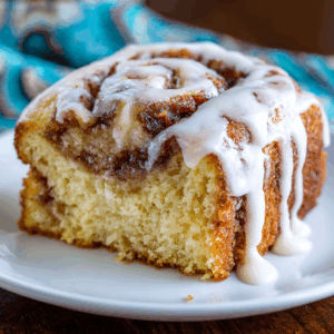 Read more about the article The Ultimate Cinnamon Roll Cake: A Slice of Heaven That’s Easier Than Baking Rolls