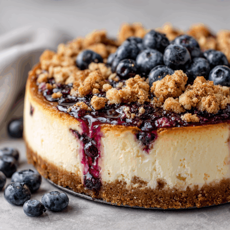 The Ultimate Blueberry Crumble Cheesecake: A Dessert Symphony