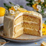 A Slice of Sunshine: The Ultimate Lemon Velvet Cake with Lemon Cream Cheese Frosting