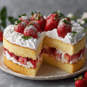 Read more about the article The Art of Perfection: Unveiling the Japanese Strawberry Sponge Cake (Strawberry Shortcake)