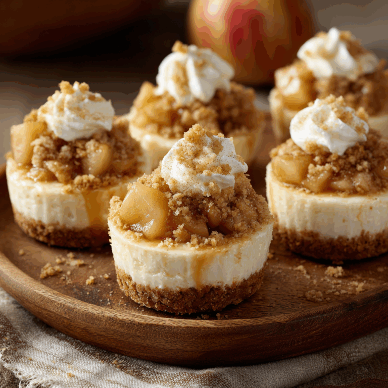 The Ultimate Fall Fusion: Apple Crisp Mini Cheesecakes Recipe