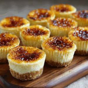Read more about the article Mini Crème Brûlée Cheesecakes – The Ultimate Decadent Dessert Fusion