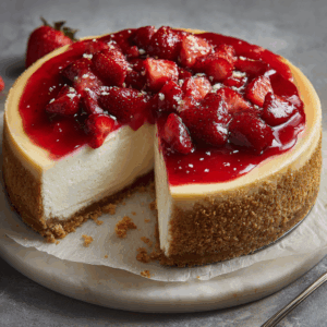 Read more about the article The Ultimate Guide to Velvet Strawberry Cheesecake: A Dessert Masterpiece