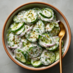 Pickle Juice Ranch Cucumber Salad
