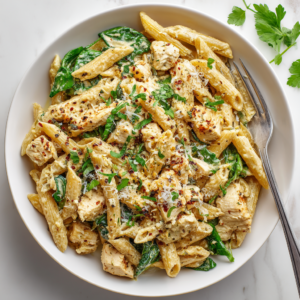 Read more about the article Healthy Garlic Parmesan Chicken Pasta