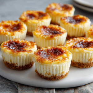Read more about the article Mini Crème Brûlée Cheesecakes