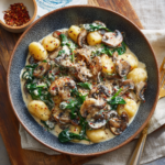 Creamy Spinach and Mushroom Gnocchi (One-Pan, 20 Minutes)