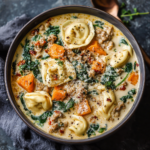 Creamy Sausage Tortellini Soup