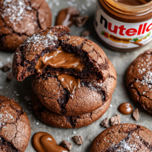 Read more about the article Nutella Chocolate Lava Cookies — The Ultimate Gooey Chocolate Experience