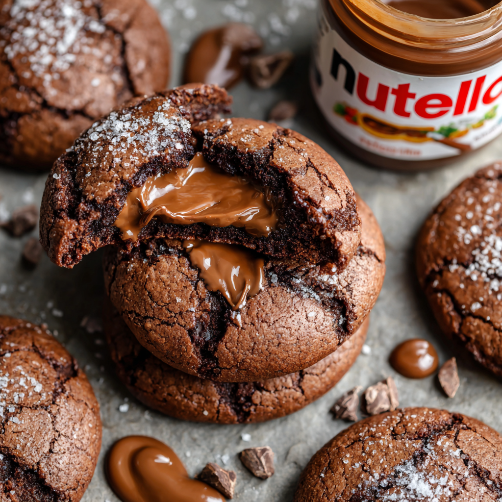 Nutella Chocolate Lava Cookies — The Ultimate Gooey Chocolate Experience