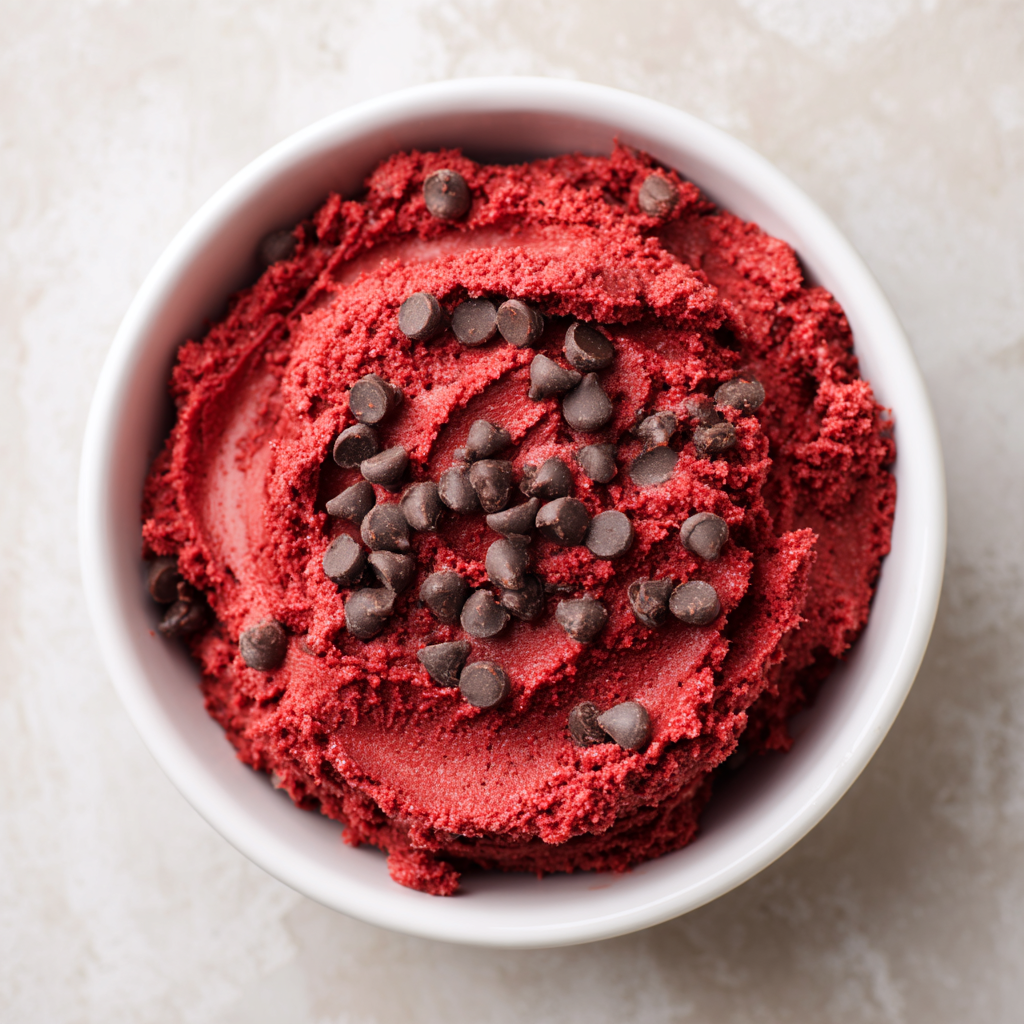 Red Velvet Edible Cookie Dough Recipe