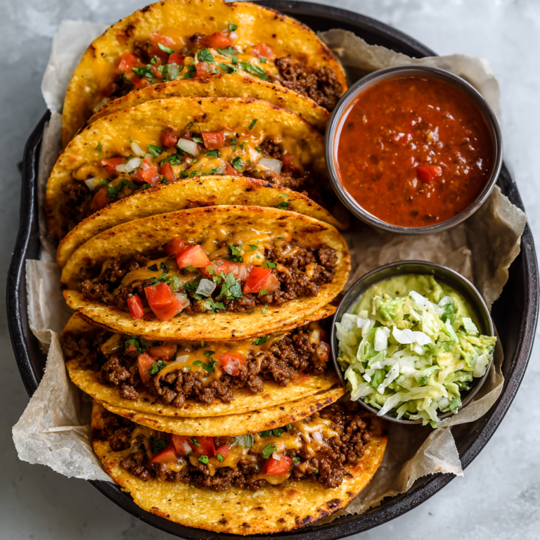 Crispy Ground Beef Tacos (Easy Weeknight Dinner!)
