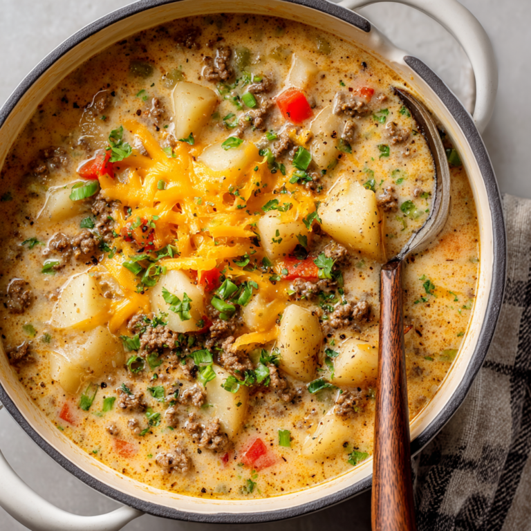 Cheesy Hamburger Potato Soup: The Ultimate Comfort Food in One Pot