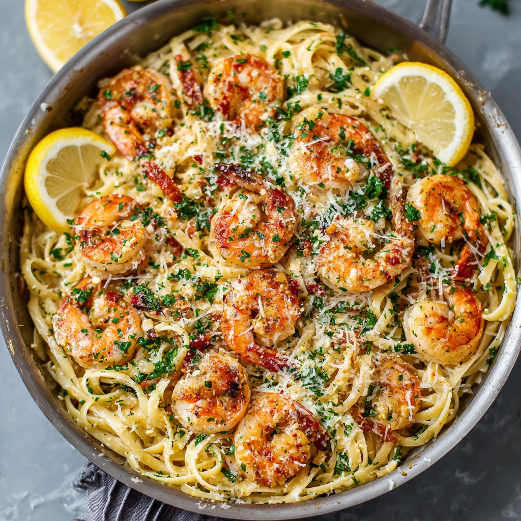 You are currently viewing One-Pot Garlic Butter Shrimp Pasta: The Ultimate Creamy, Flavor-Packed Weeknight Dinner