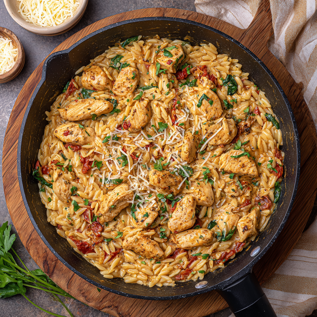 You are currently viewing Creamy Cajun Chicken Orzo: A Rich, One-Pan Dinner Packed With Bold Southern Flavor