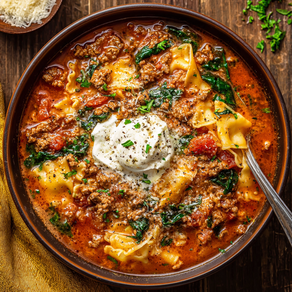You are currently viewing Mouthwatering One Pot Lasagna Soup (The Ultimate Cozy Comfort Meal)