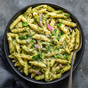 Read more about the article Creamy Pesto Sauce Pasta (Easy One-Pot Favorite)