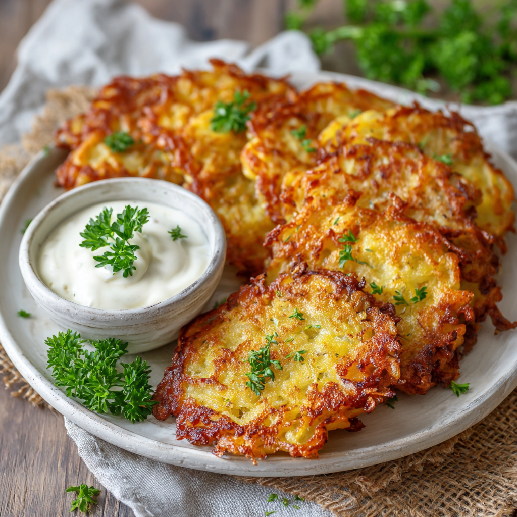 You are currently viewing German Potato Pancakes (Kartoffelpuffer)