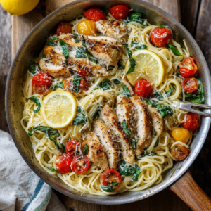 Read more about the article Lemon Basil Chicken Pasta: A Bright, Fresh, and Comforting Dinner You’ll Make Again and Again