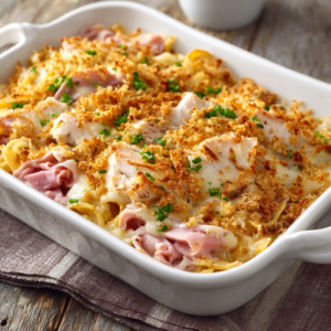 Read more about the article Chicken Cordon Bleu Casserole (Ultimate Comfort Food Bake)