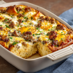 Read more about the article Easy Sausage and Egg Casserole (A Simple, Hearty Make-Ahead Favorite)