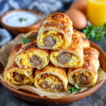 Sausage Egg Breakfast Roll-Ups – Quick & Easy Morning Treat!