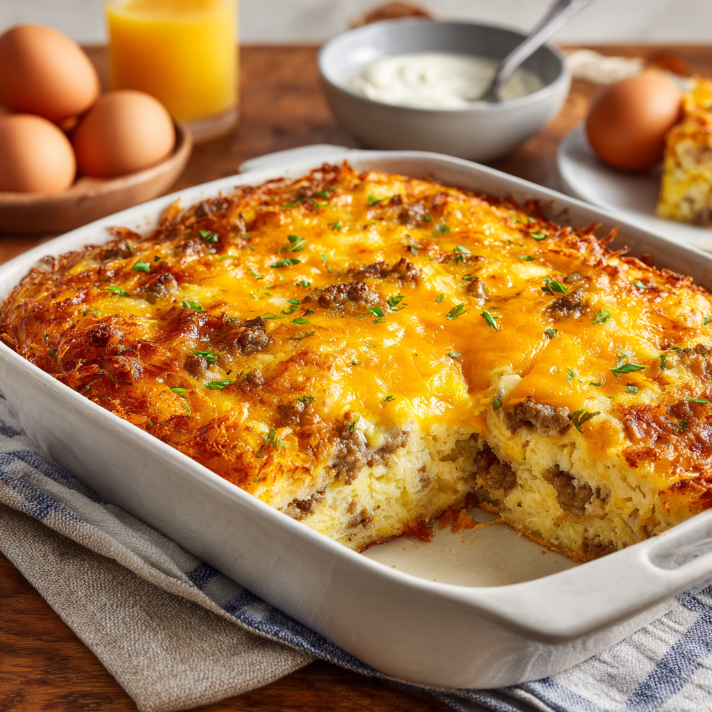You are currently viewing Hash Brown and Egg Breakfast Casserole