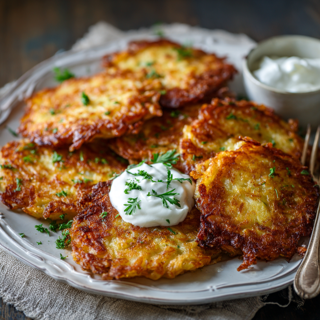 You are currently viewing German Potato Pancakes (Kartoffelpuffer)