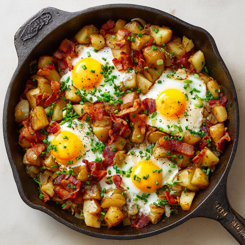 You are currently viewing Bacon, Egg, and Potato Hash (Healthy Skillet Breakfast)
