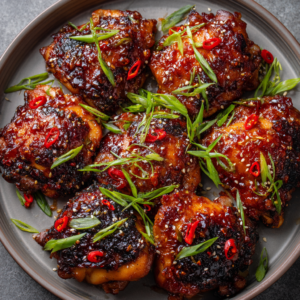 Read more about the article Sticky Sweet Chili Chicken Thighs (Air Fryer)