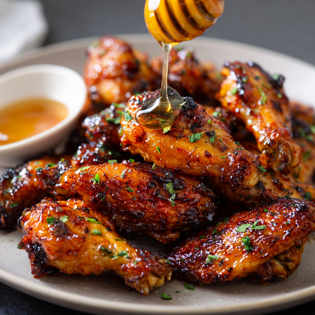 You are currently viewing Air Fryer Hot Honey Butter Chicken Wings: The Ultimate Sweet, Spicy, Crispy Wing Recipe