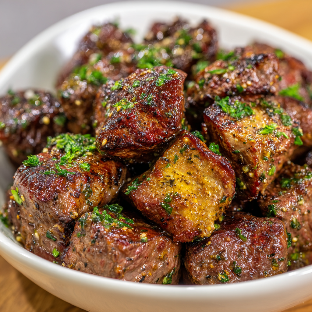You are currently viewing Air Fryer Garlic Butter Steak Bites: The Ultimate Guide to Juicy, Flavor-Packed Perfection