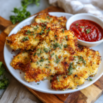 Crispy Healthy Chicken Parmesan (Air Fryer)