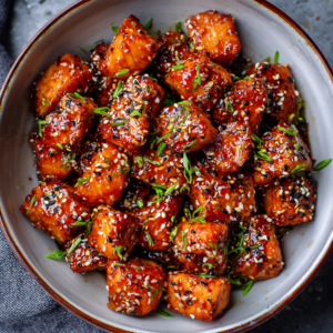 Read more about the article Crispy Air Fryer Honey Garlic Salmon Bites (20 Minutes)