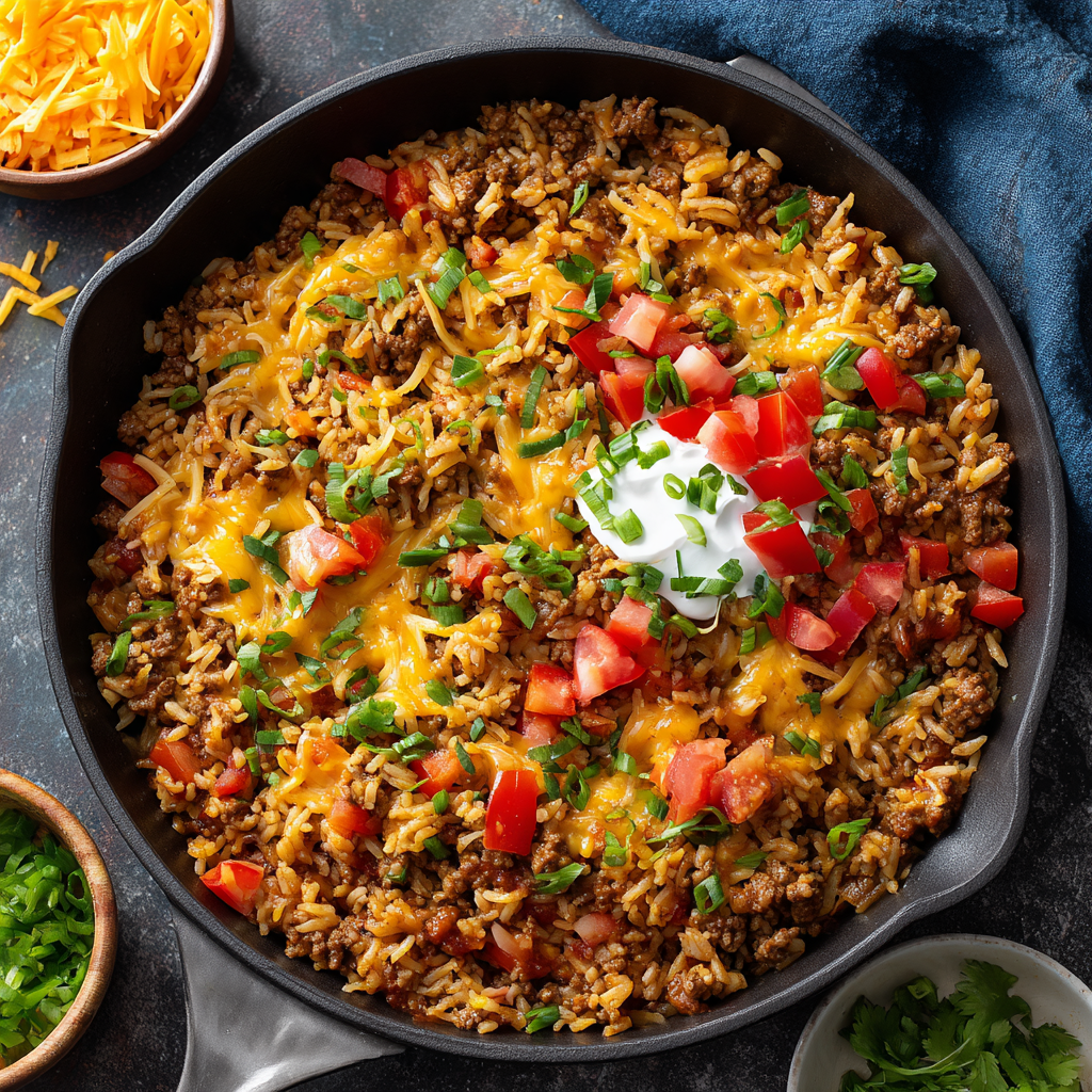 You are currently viewing Cheesy Taco Rice: The Ultimate Comfort Food Recipe for Busy Weeknights