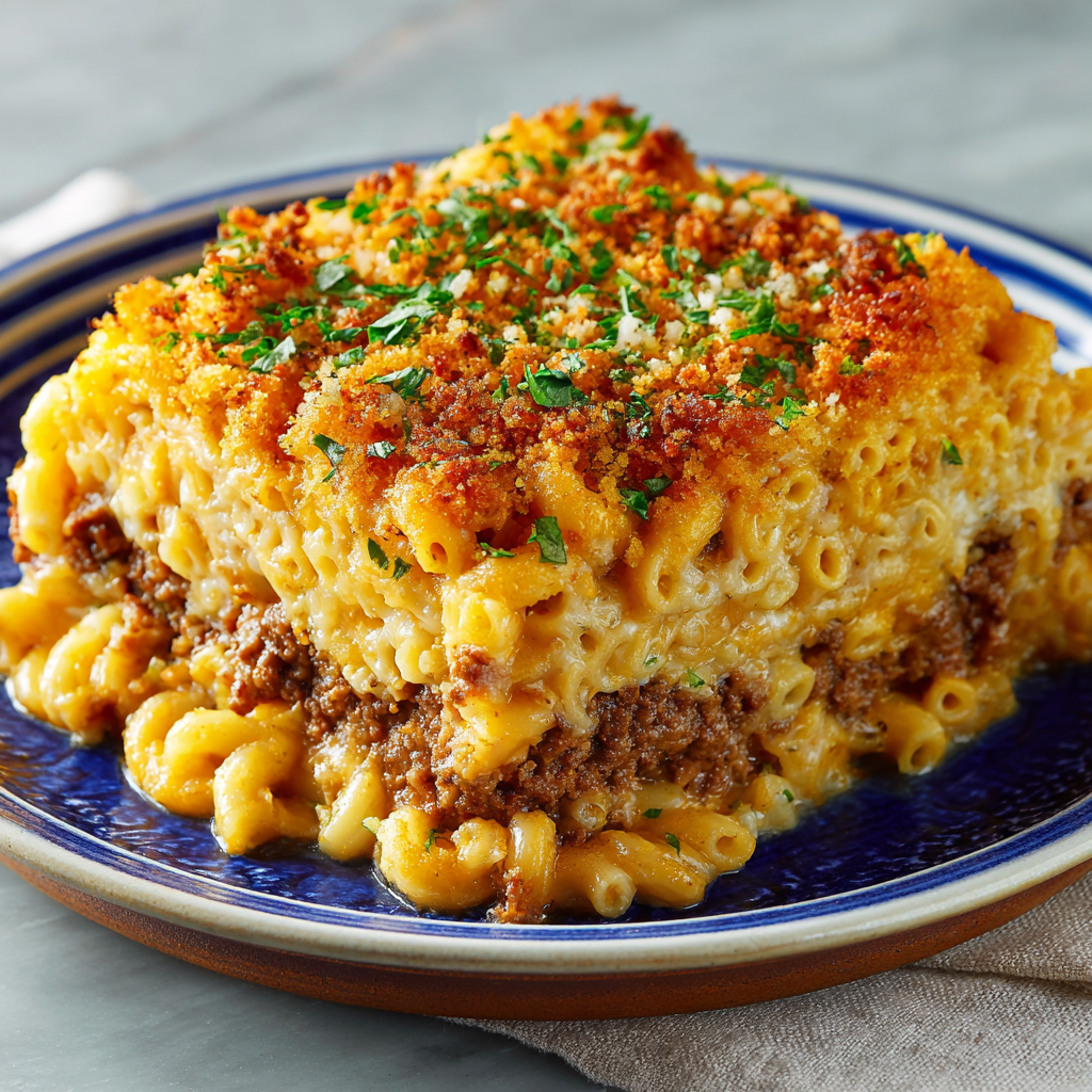 You are currently viewing The Ultimate Comfort Food Mashup: Mac and Cheese Meatloaf Casserole That Redefines Cozy Dinners