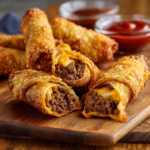Cheeseburger Twists Crispy Cheeseburger Eggroll: The Ultimate Crispy Comfort Food Fusion