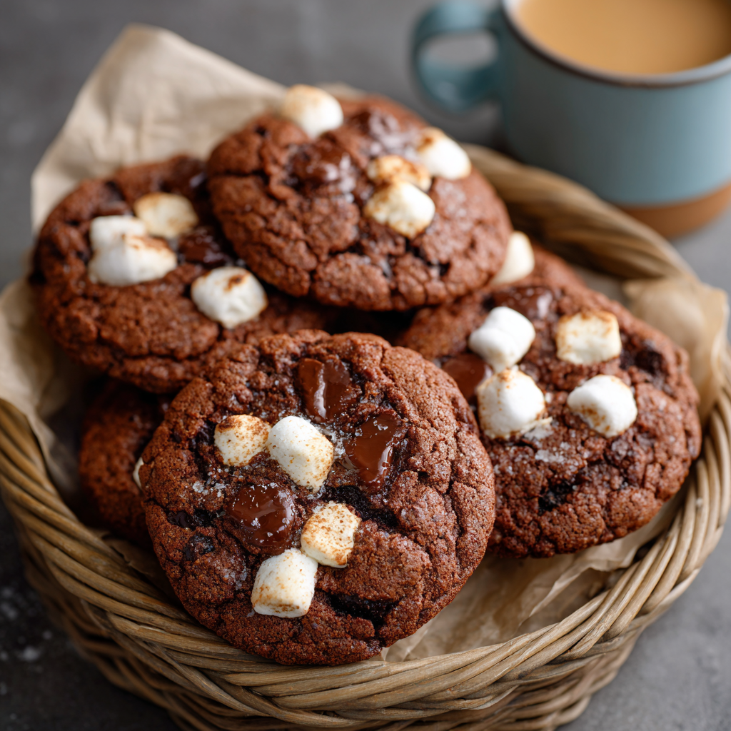 You are currently viewing Hot Chocolate Cookies Recipe (Soft Chewy & Loaded with Marshmallows!)