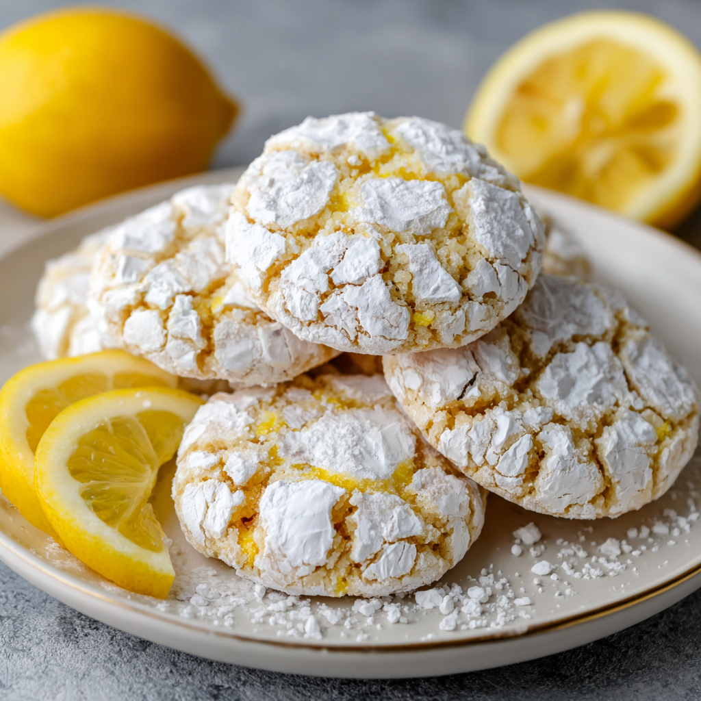 You are currently viewing Lemon Crinkle Cookies – Soft, Chewy & Bursting with Fresh Lemon Flavor