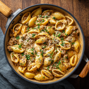 Read more about the article Creamy Beef and Shells: The Ultimate Comfort Food for Busy Families