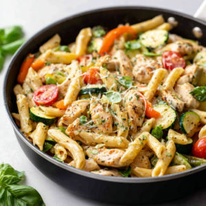 Read more about the article Chicken Pasta Primavera – The Ultimate Fresh, Flavorful 30-Minute Dinner