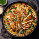 Creamy Cajun Chicken Orzo (One-Pot Dinner)