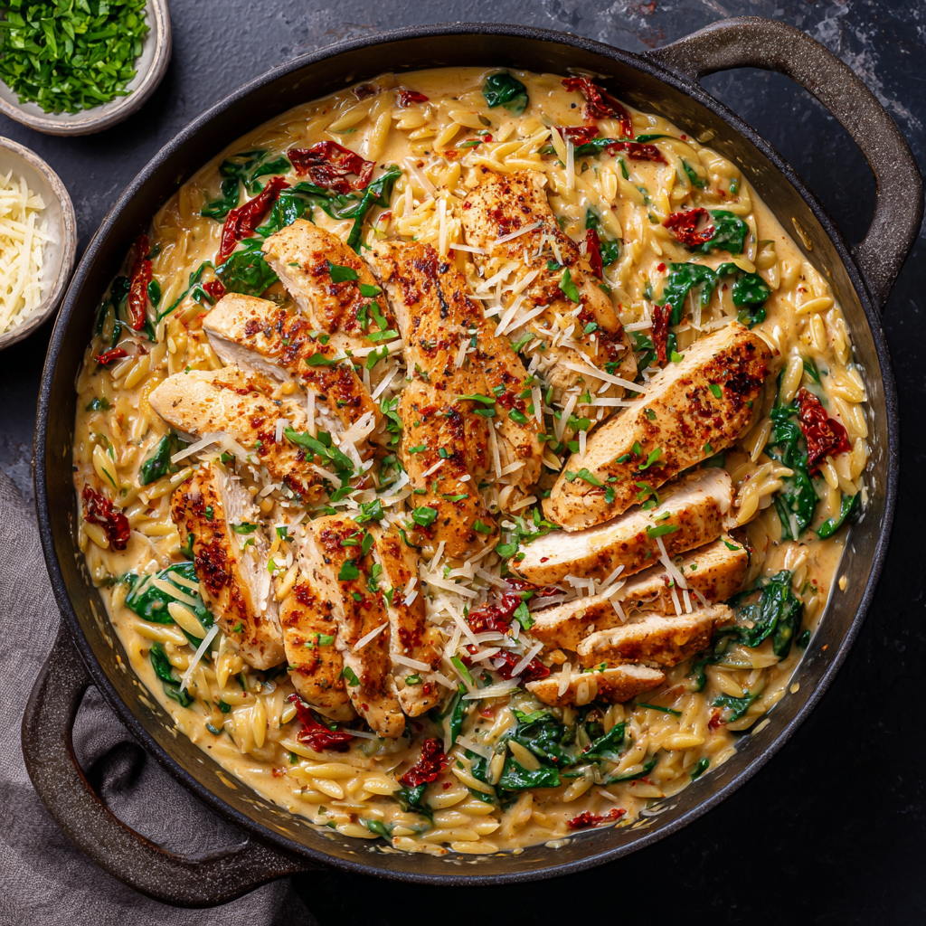 You are currently viewing Creamy Cajun Chicken Orzo (One-Pot Dinner)