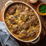 Amish Hamburger Steak Bake (Hearty Old-Fashioned Comfort Food)