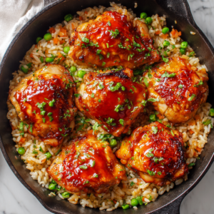 Read more about the article Honey BBQ Chicken Rice – The Ultimate One-Pan Comfort Meal