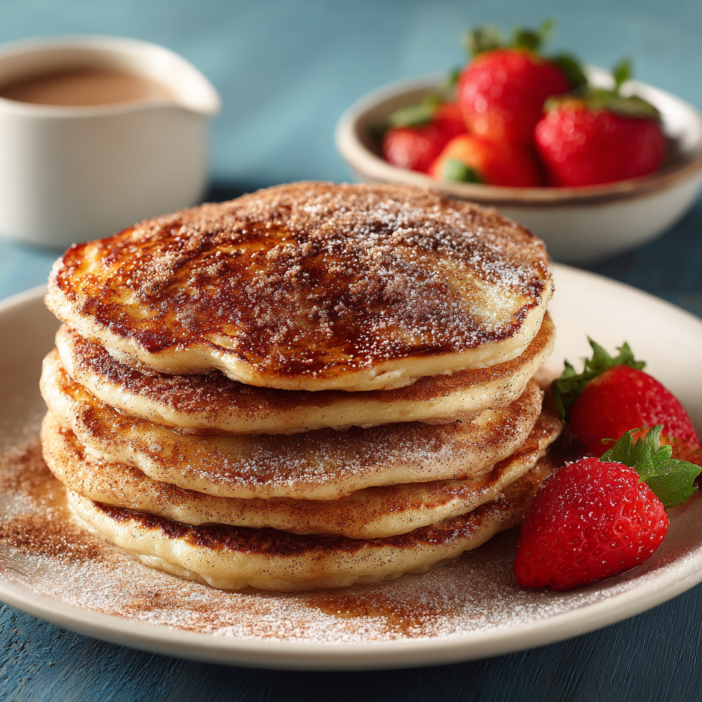 You are currently viewing Spanish Churro-Inspired Pancakes: A Breakfast Delight