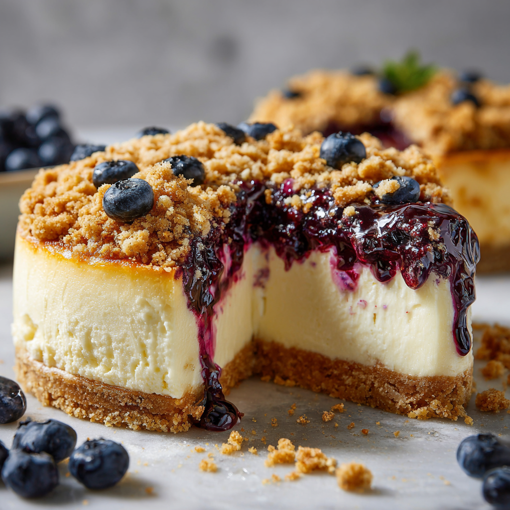 You are currently viewing Blueberry Crumble Cheesecake (Ultimate Bakery-Style Recipe Guide)